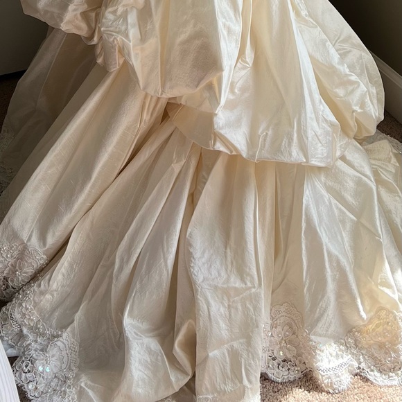 Stunning, sophisticated custom silk, pearls & sequins gown | Wedding, formal | 6 - Picture 16 of 16